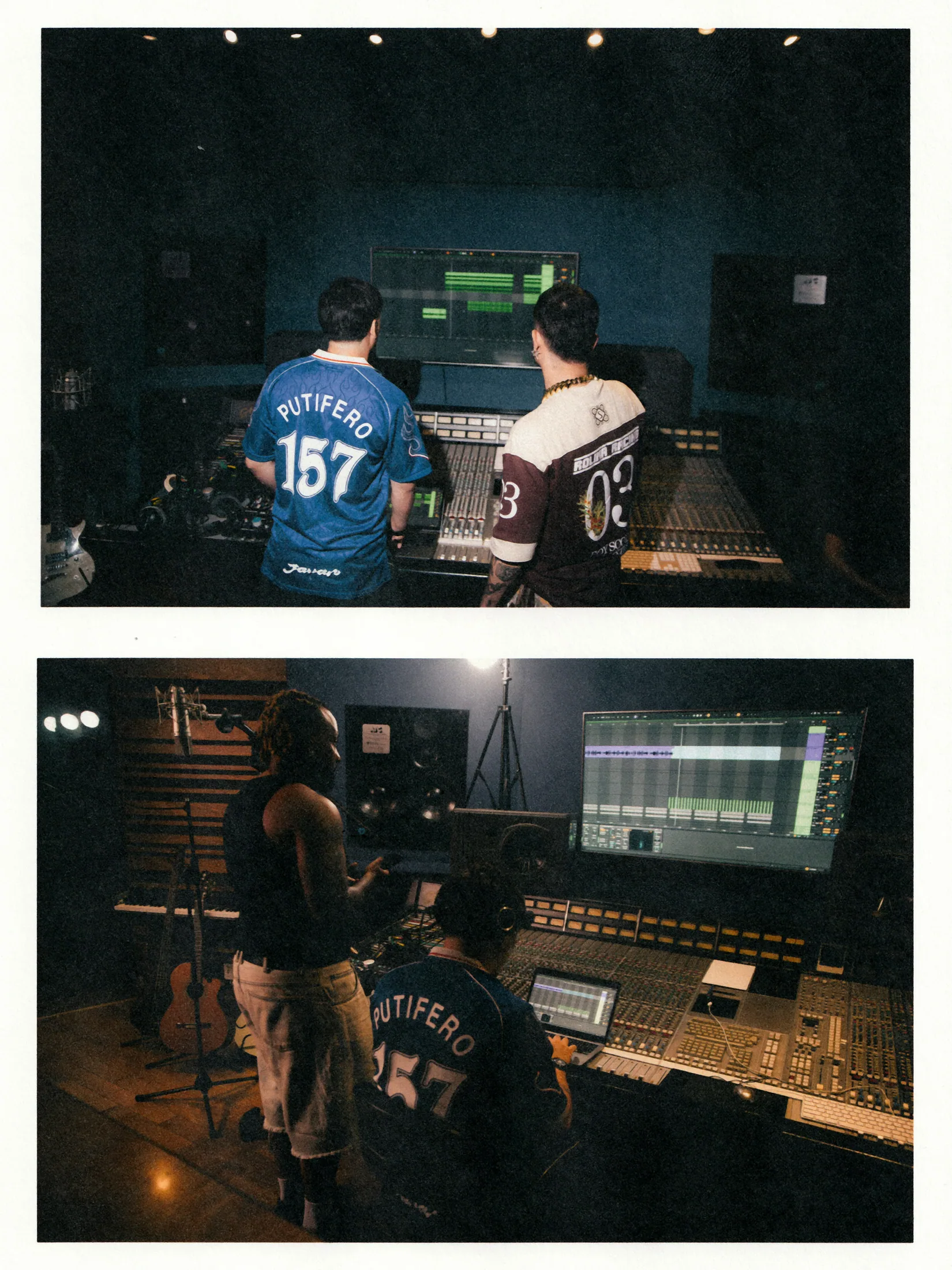 Two-frame studio contact sheet